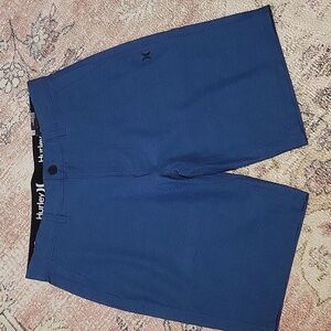Hurley Men's Blue Stretch Water Repellent Hybrid Walkshorts - Size 30